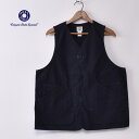 【POST OVERALLS】ポストオーバーオールズDEE Vest ( 3502HCP3) ディーベストhemp/cotton poplin navy ヘンプコットンポプリン ネイビー