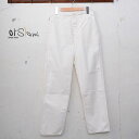 【orslow】オアスロウUNISEX MODEL ユニセックスモデルFRENCH WORK PANTSフレンチワークパンツHERRING BONE TWILL COTTONヘリンボーンツイルコットンecru（66）z5x