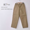 【orslow】オアスロウVINTAGE FIT ARMY TROUSER (V5361) ヴィンテージフィット アーミートラウザーチノパンKHAKI (40) z5x