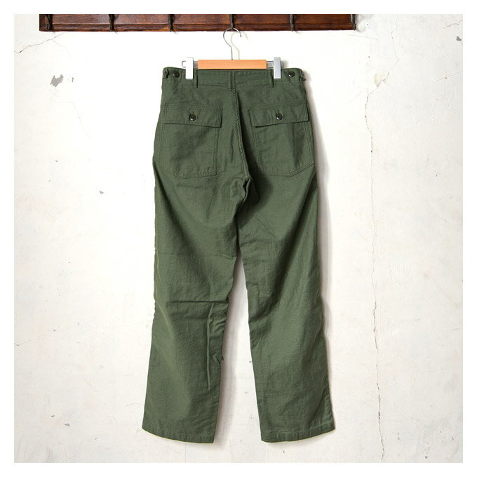 【orslow】オアスロウMEN'S US ARMY FATIGUE PANTS（01-5002）メンズ USアーミー ファティーグパンツ4ポケ 軍パングリーン（16）z5x