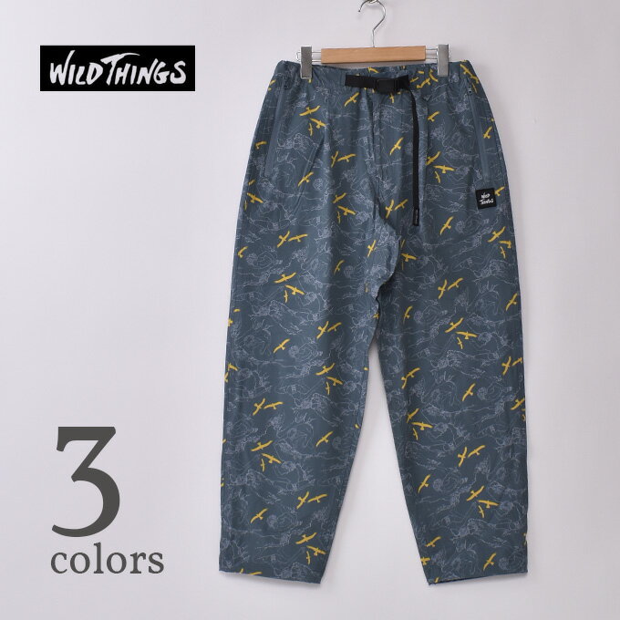 ワイルドシングス 【WILDTHINGS】ワイルドシングスPRINT LAX PANTS (WT24036AD) プリントラックスパンツ全3色z10x