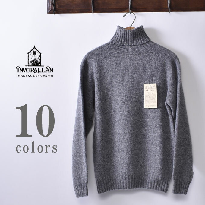  30OFF SALE  INVERALLAN Co[AROLL NECK SHETLAND SWEATER[lbN VFbghZ[^[ jbgS10F