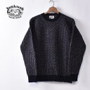 【JAMIESONS】ジャミーソンズ（ジャミソンズ）CREW NECK SWEATER クルーネックセーターフェアアイル柄BLACK ブラック《S-20》