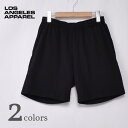 【LOSANGELS APPAREL】ロサンゼルスアパレル1241GD 8.5oz HEAVY JERSEY MID LENGTH SHORTS8.5オンス ヘビージャージー ショーツ ショートパンツ全2色