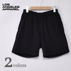 【LOSANGELS APPAREL】ロサンゼルスアパレル1241GD 8.5oz HEAVY JERSEY MID LENGTH SHORTS8.5オンス ヘビージャージー ショーツ　ショートパンツ全2色