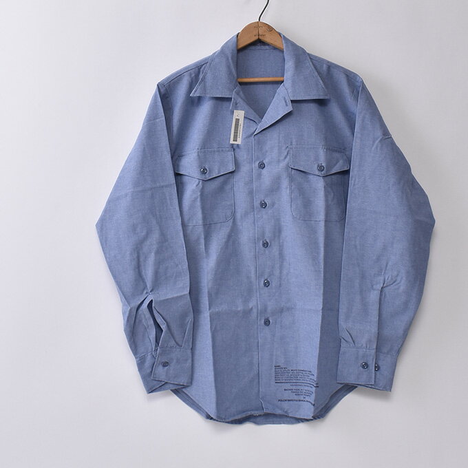 80 039 s 90 039 s デッドストックアメリカ軍 U.S.NAVYUTILITY CHAMBRAY SHIRTSユーティリティー シャンブレーシャツ