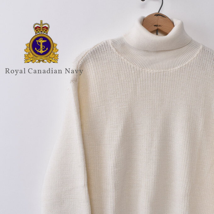 1990年代製 デッドストックRoyal Canadian Navy ロイヤルカナディアン ネイビー カナダ海軍Turtleneck Sweater タートルネックセーターNatural ナチュラル
