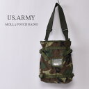 デッドストックアメリカ軍 米軍MOLL 2 POUCH RADIO ラジオポーチ ショルダーバッグWOODLAND ウッドランドカモフラージュ