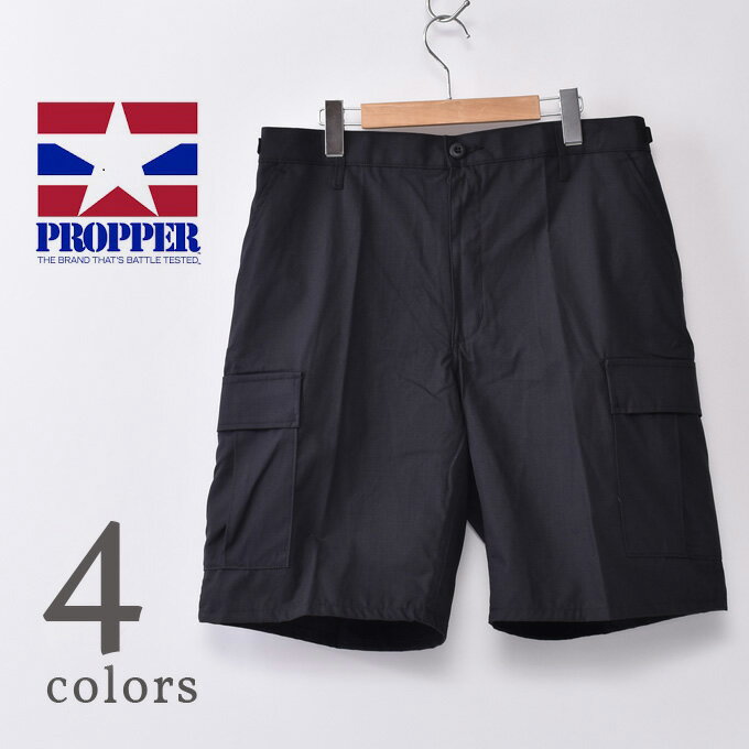 【PROPPER】プロッパーBDU SHORTS（F526155）BDU ショーツ カーゴショーツ ハーフパンツ ショートパンツRIPSTOP リップストップ全4色（KHAKI・OLIVE・BLACK・NAVY）