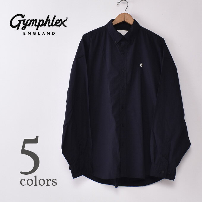 ジムフレックスNYLON SHIRTS JACKET (#GY-B0250DNT)ナイロン シャツジャケット MEN全5色 (DK.BLUE・CHARCOAL・OLIVE・NAVY・BLACK)z10x