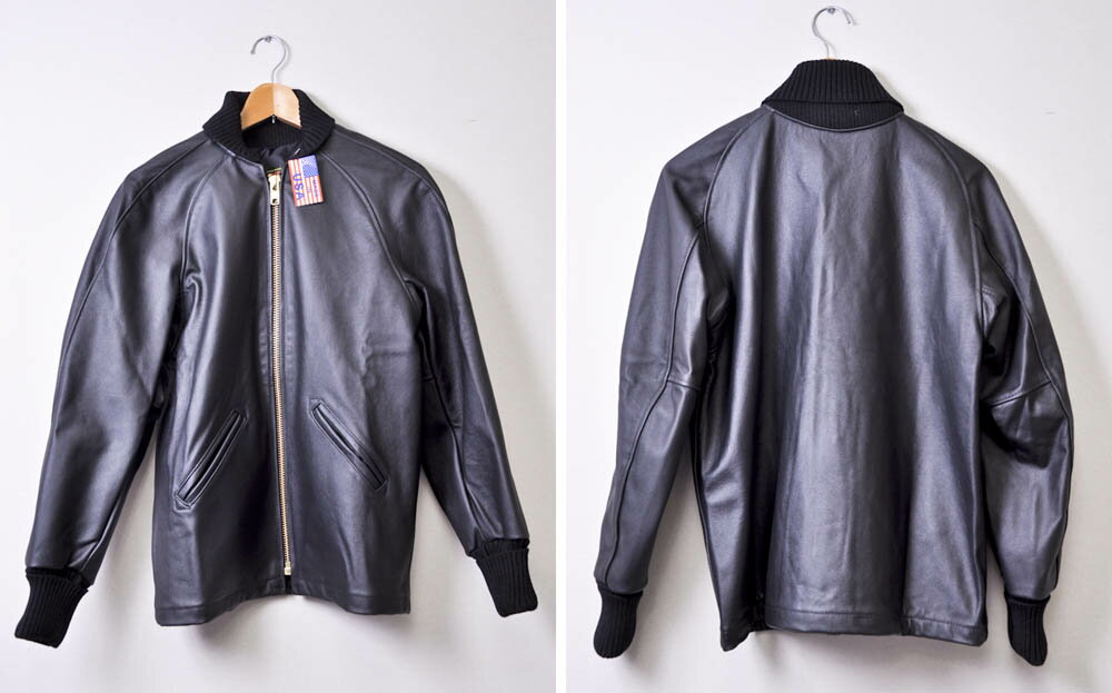 【楽天市場】【SKOOKUM】スクーカムALL LEATHER AWARD JACKETオールレザースタジャン ファラオジャケットブラック：Cott