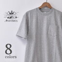 ★30％OFF SALE！【ANATOMICA】アナトミカMEN 039 S POCKET TEE（MADE IN JAPAN）メンズ ポケットTシャツ（日本製）全8色 ネコポス対応