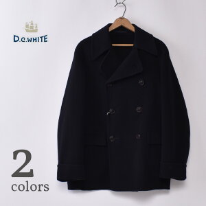 ★40％OFF SALE！【DC WHITE】ディーシーホワイトThe REEFER（D223051）接結リバー/リーファージャケット HANDMADE PEACOAT ハンドメイドピーコート全2色（NAVY ・ORANGE)