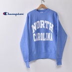 【Champion】チャンピオンUS企画 North Carolina University Reverse Weave CREW NECK SWEATリバースウィーブ スウェット クルーネックノースカロライナ州立大学 マイケルジョーダン出身校Blue ブルー