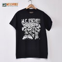 【MC Escher】MC エッシャー Maurits Cornelis Escher（マウリッツ コルネリス エッシャー）プリントTシャツBUTTERFLIESBLACK ブラック ネコポス対応