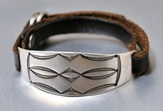 【JACK WALKER】ジャックウォーカーsilver & leather bracelet　#02シルバーブレスレット