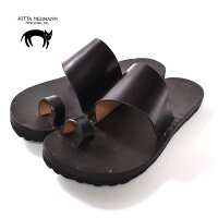 決算SALE！20％OFF【JUTTA NEUMANN】ユッタ ニューマンALICE/BIRKENSTOCK SOLEアリス/ビルケンシュトックソールラウンドタイプ レザー サンダルLATIGO LEATHER ラティゴレザーBLACK ブラック