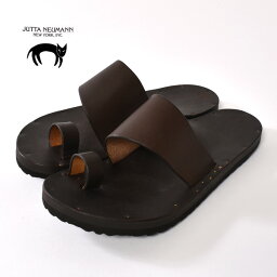 ユッタ ニューマン サンダル （メンズ） 【JUTTA NEUMANN】ユッタ ニューマンALICE/BIRKENSTOCK SOLEアリス/ビルケンシュトックソールラウンドタイプ レザー サンダルLATIGO LEATHER ラティゴレザーBROWN ブラウン