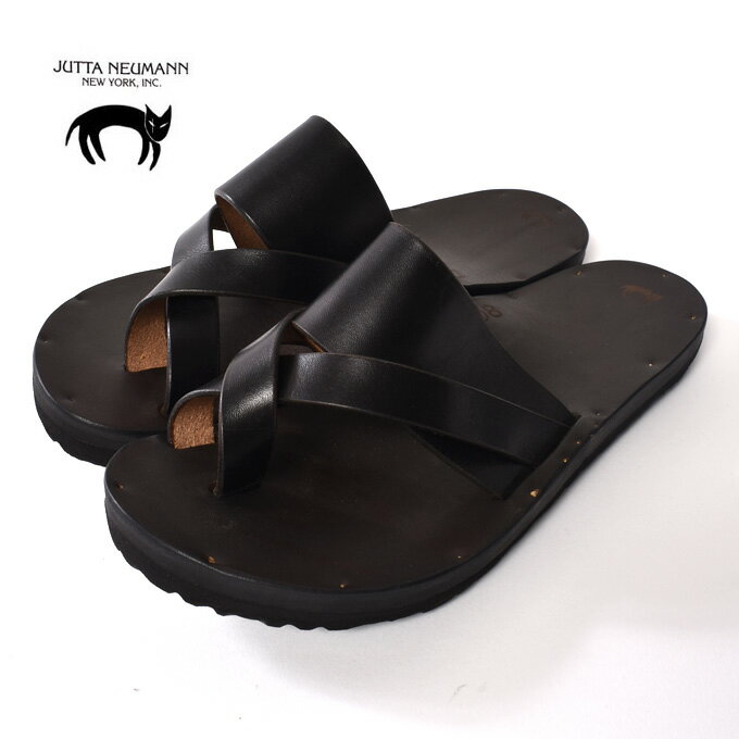 楽天Cott【JUTTA NEUMANN】ユッタ ニューマンFRANK/BIRKENSTOCK SOLEフランク/ビルケンシュトックソールラウンドタイプ レザー サンダルLATIGO LEATHER ラティゴレザーBLACK ブラック