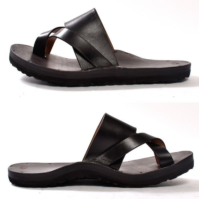 【JUTTA NEUMANN】ユッタ ニューマンFRANK/BIRKENSTOCK SOLEフランク/ビルケンシュトックソールラウンドタイプ レザー サンダルLATIGO LEATHER ラティゴレザーBLACK ブラック