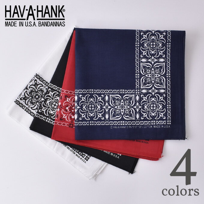 THE BANDANNA COMPANY バンダナカンパニー【HAV-A-HANK】ハバハンクBANDANA バンダナOPEN CENTER PAISLEY オープンセンター ペイズリー全4色[ネコポス対応]