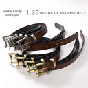 Martin Faizey マーティン フェイジーQUICK RELEASE BELT クイックリリース ベルト1.25インチ 3センチ幅 全8色z10x