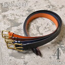 レザーベルト 【Jabez Cliff】ジャベツクリフ38mm SADLE LEATHER BELT（レザーベルト）全4色《S-20》