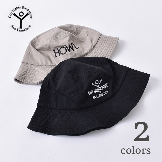 【City Lights Bookstore】シティ ライツ ブックストアBUCKET HAT バケットハット全2色 ネコポス対応 z3x