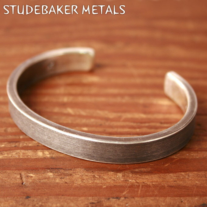 Made in USA【STUDEBAKER】スタッドベイカー・スチュードベイカーTHOMPSON CUFF BRACELET トンプソンカフブレスレットSILVER シルバー