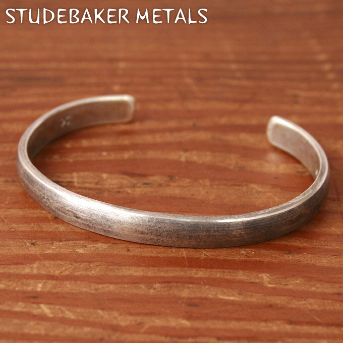 Made in USA【STUDEBAKER】スタッドベイカー・スチュードベイカーLODGE CUFF BRACELET ロッジカフブレスレットSILVER シルバー《S-30》