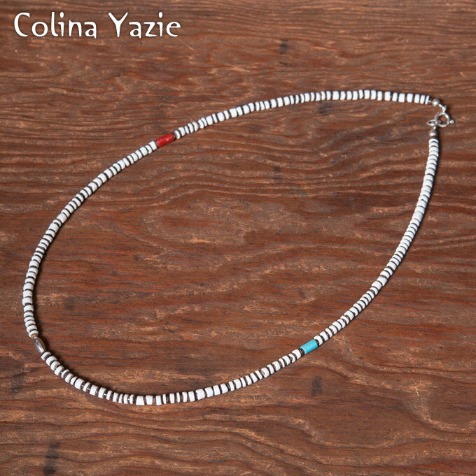 【Colina Yazzie】コリーナヤジーBeads Chokerビーズ　チョーカーWhite Shell　（ホワイトシェル）