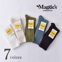 【Maggie's Organics】マギーズ オーガニックCotton Crew Socks コットンクルーソックスオーガニックコットン 靴下全7色[ネコポス対応]