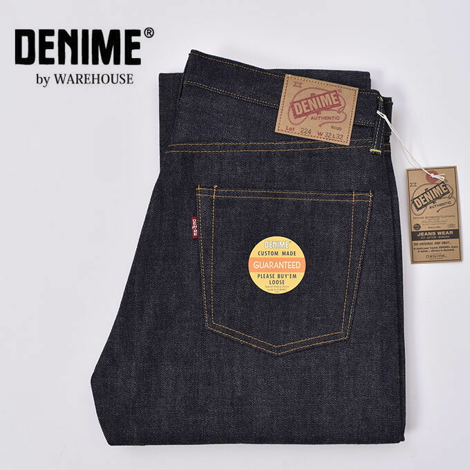 DENIME by WAREHOUSE / Lot 224 (66MODEL) ドゥニーム バイ ウエアハウスジーンズ デニム 66モデルNONWASH ノンウォッシュのサムネイル