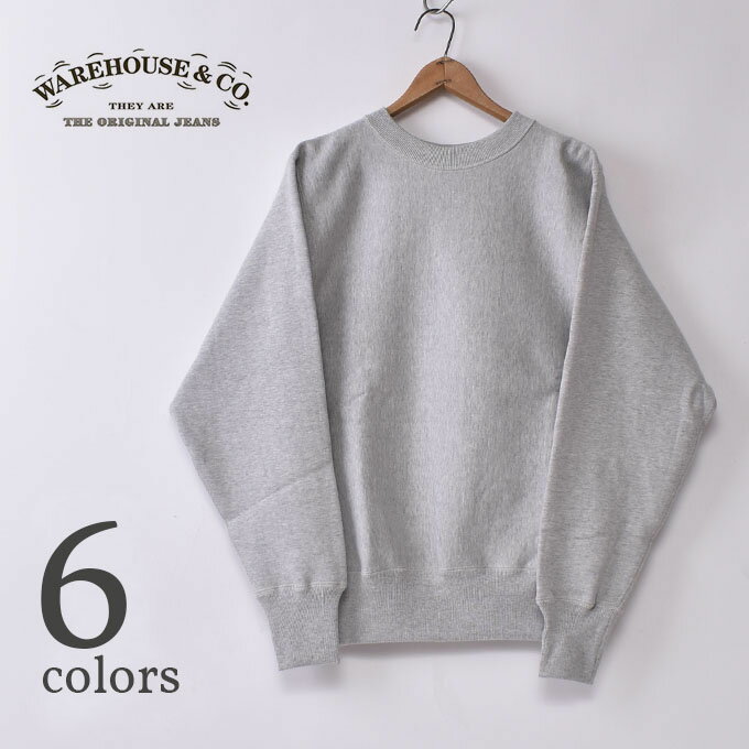 WARE HOUSE / Lot 483 PLAIN CREW NECK SWEAT SHIRTSウエアハウス / 無地クルーネックスウェット プリントスウェット リバースウェーブスタイル 全6色