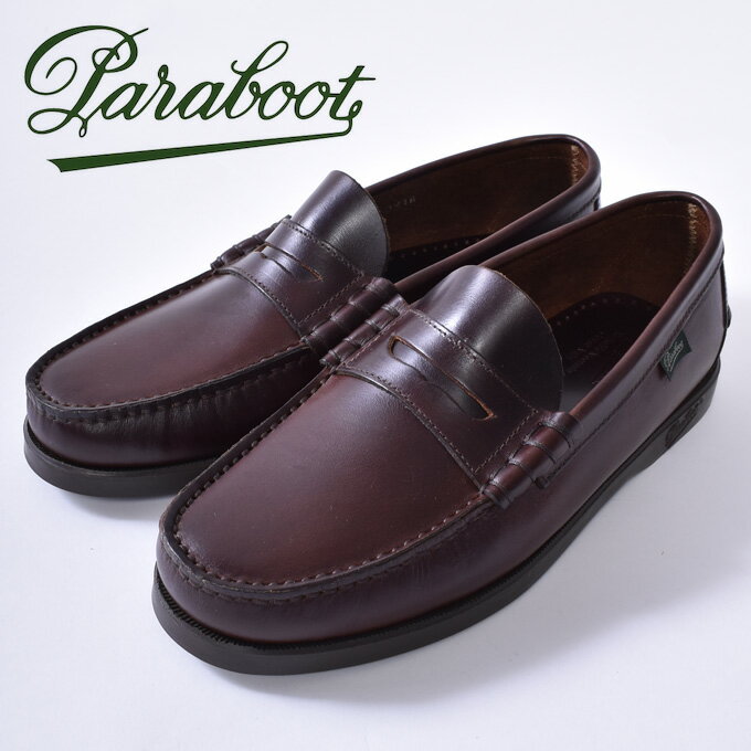 【Paraboot】パラブーツCORAUX/MARINE コロー ローファーMARRON-LIS AMERICA アメリカ ブラウン (093603) z5x