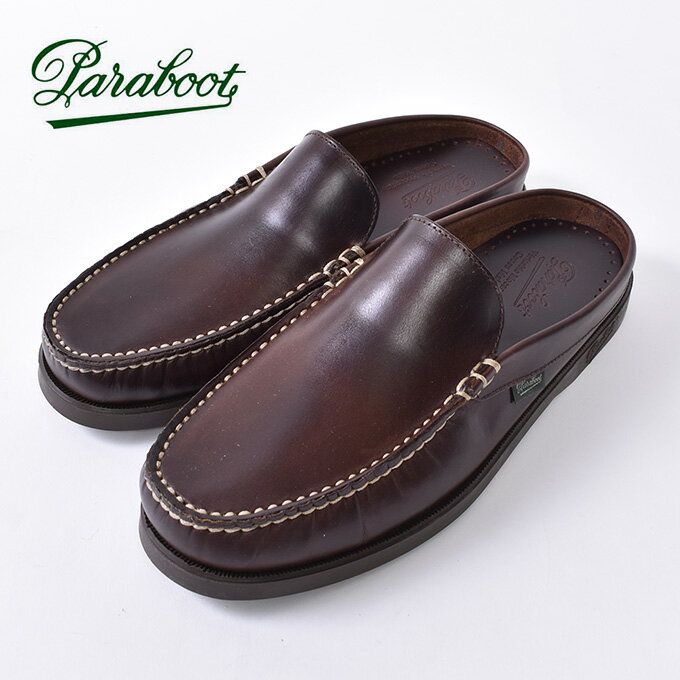 【Paraboot】 パラブーツ BAHAMAS/MARINE バハマミュール サンダル デッキシューズ モカシン MARRON-LIS AMERICA アメリカ ブラウン (142203) z5x