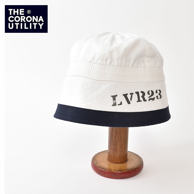 樂天商城 - THE CORONA UTILITY / CA010-25-03 NAVY HAT / Off White w/ Navy Ribbonコロナユーティリティ / ネイビー ハット / オフホワイト ネイビーリボン[ネコポス対応]
