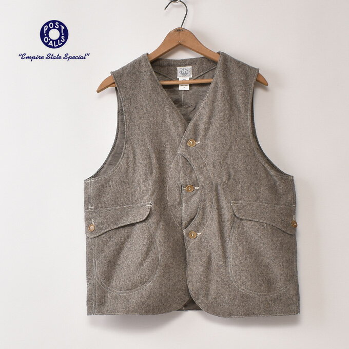 POST OVERALLS / #1512-BTE Royal Traveler / basket tweed ecruポストオーバーオールズ / ロイヤルト..