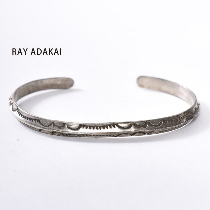 ナバホ族【RAY ADAKAI】レイアダカイTriangle Bracelet NarrowトライアングルブレスレットサイズM