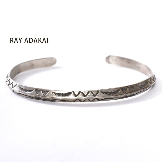ナバホ族【RAY ADAKAI】レイアダカイTriangle Bracelet NarrowトライアングルブレスレットサイズM