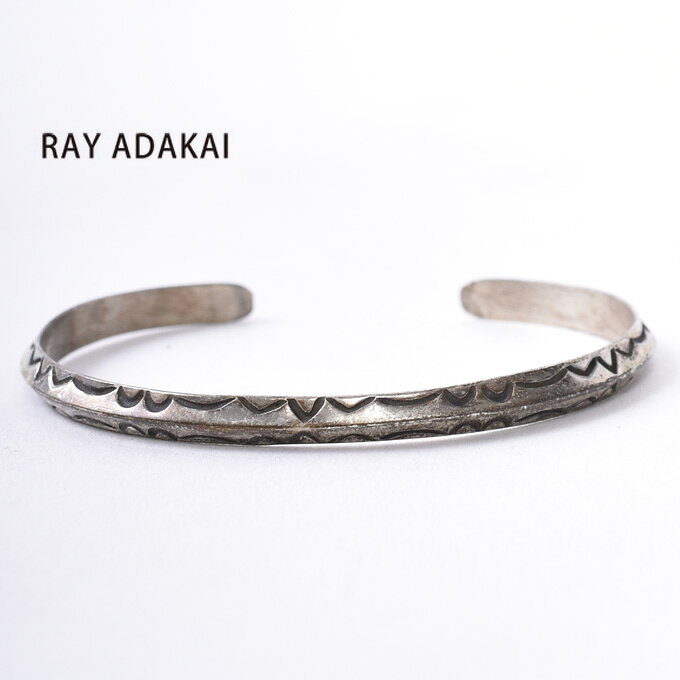 ナバホ族【RAY ADAKAI】レイアダカイTriangle Bracelet NarrowトライアングルブレスレットサイズM