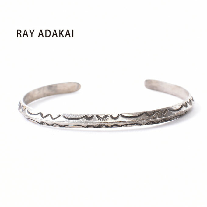 ナバホ族【RAY ADAKAI】レイアダカイTriangle Bracelet NarrowトライアングルブレスレットサイズM