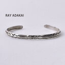 ナバホ族【RAY ADAKAI】レイアダカイTriangle Bracelet NarrowトライアングルブレスレットサイズMz5x