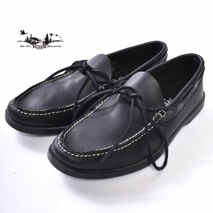 Made in USA【RUSSEEL MOCCASIN】ラッセルモカシンCAMP MOCCASIN キャンプモカシンCOW LEATHERBLACK ブラック