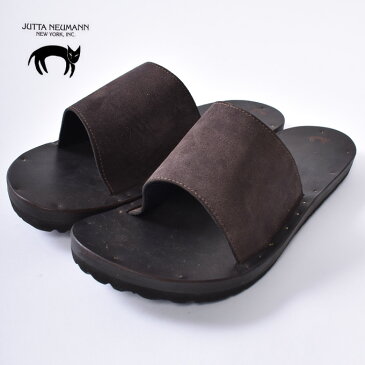 【JUTTA NEUMANN】ユッタ ニューマンSIMONE / BIRKENSTOCK SOLEシモーネ / ビルケンシュトックソールラウンドタイプ レザー サンダルMARRON SUEDE マロンスウェード