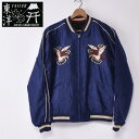 【TAILOR TOYO】テイラー東洋Lot No. TT15491-128 / Early 1950s Style Acetate Souvenir Jacket “DRAGON HEAD” × “ROARING TIGER” スーベニアジャケット スカジャンNAVY ネイビー