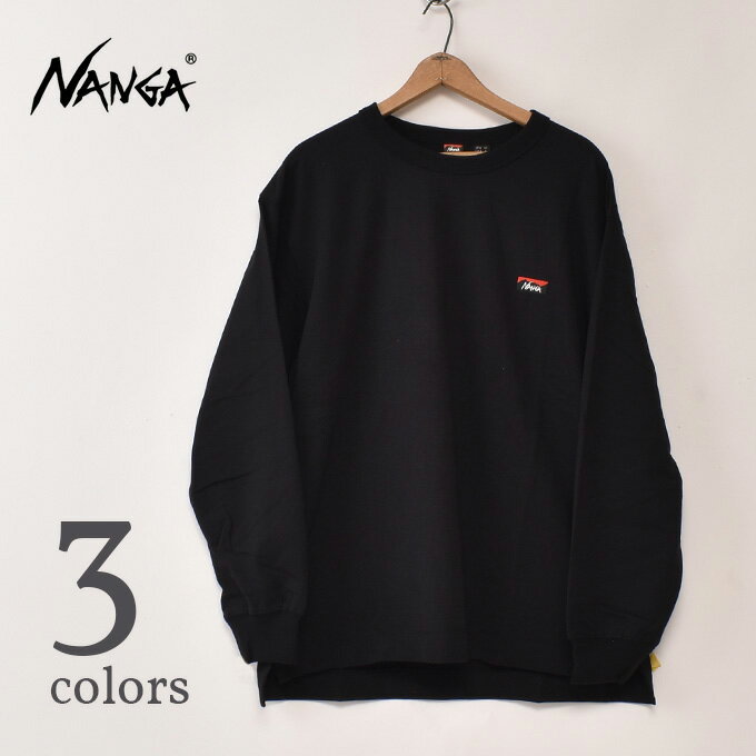 ★20％OFF SALE！NANGA / ECO HYBRID BOX LOGO EMBROIDERY L/S TEE (UNISEX) ナンガ / エコハイブリッド ボックスロゴ エンブロイダリー ロングスリーブTシャツ 全3色 ナンガ NANGA ロンティー tシャツ メンズ Tシャツ [ネコポス対応]z10x