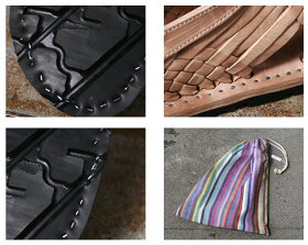 《マスタ待ち》MadeinMEXICO【HANDMADEMEXICANHUARACHES】ハンドメイドメキシカンワラチェレザーサンダルナチュラル