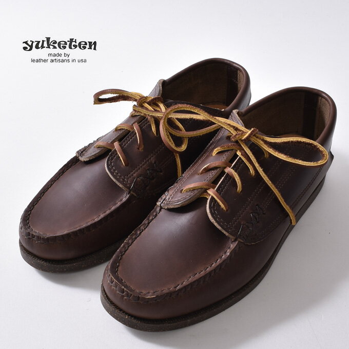 Made in USA【YUKETEN】ユケテンANGLER MOC アングラーモックモカシン デッキシューズCXL BROWN クロームエクセル ブラウン