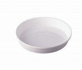 鉢皿サルーン　8号 ホワイト　1枚【
